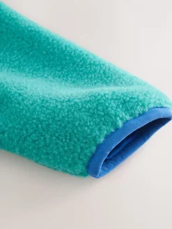 Jassen, Jacks En Kinderwagenpakjes|Jassen En Jacks|Next Kleurenblok - Effen fleece met rits en trechterhals (3mnd-7jr)