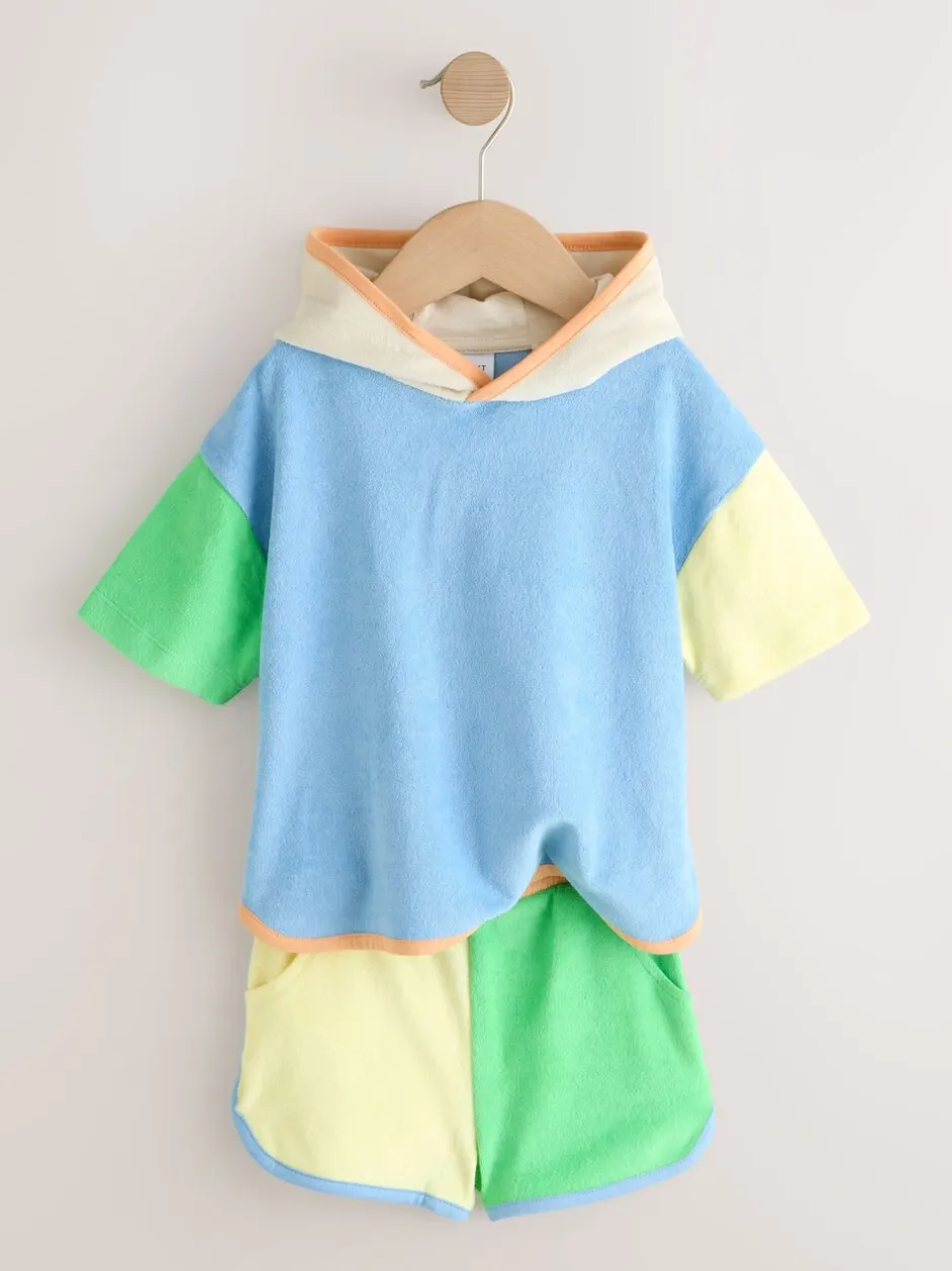 Badkleding|Badkleding*Next Kleurenblok - Towelling Set (3mths-7yrs)