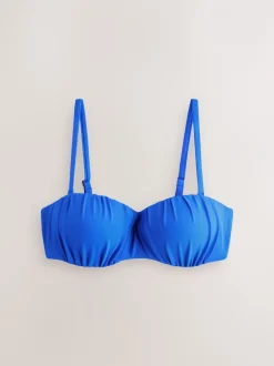 Badkleding|Next Kobaltblauw - Bandeaubikinitop met beugel