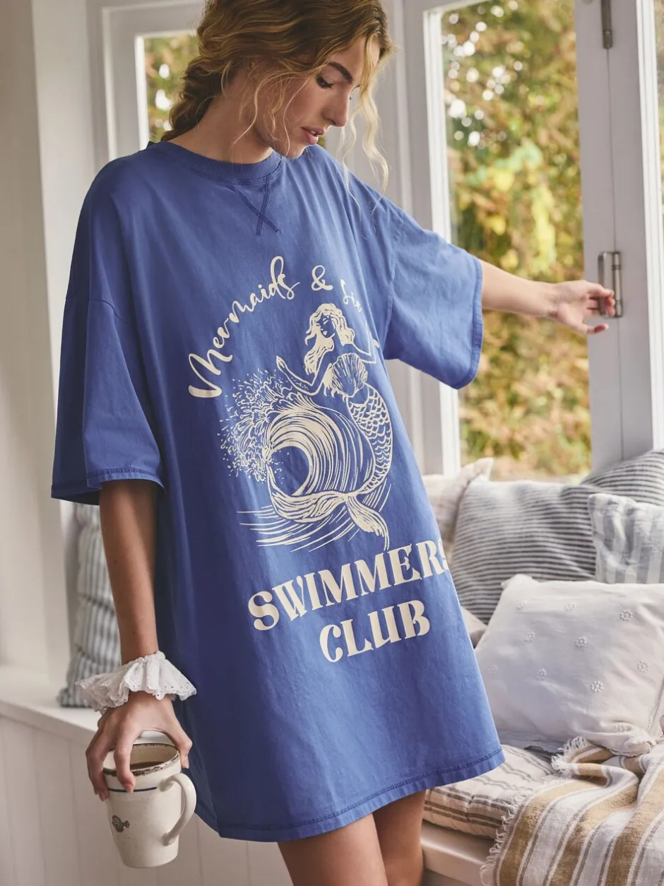Alle Nacht- En Loungekleding*Next Kobaltblauw - Graphic Nightie
