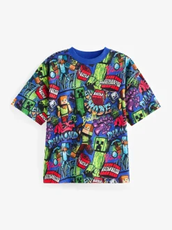 T-Shirts|Tops*Next Kobaltblauw - Minecraft T-shirt (3-16jr)