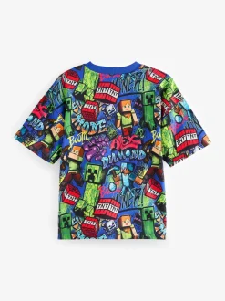 T-Shirts|Tops*Next Kobaltblauw - Minecraft T-shirt (3-16jr)