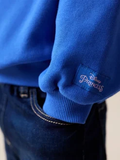 Truien En Breisels|Sweaters En Hoody´S|Next Kobaltblauw - The Little Mermaid Crew Neck Sweatshirt (3mths-7yrs)