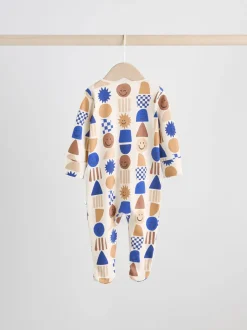 Multipacks|Babypakjes En Babypyjama's*Next Kobaltblauw - Verpakking van 3 babypyjama's met tweewegrits (0-2jr)