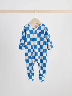 Multipacks|Babypakjes En Babypyjama's*Next Kobaltblauw - Verpakking van 3 babypyjama's met tweewegrits (0-2jr)