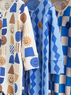 Multipacks|Babypakjes En Babypyjama's*Next Kobaltblauw - Verpakking van 3 babypyjama's met tweewegrits (0-2jr)