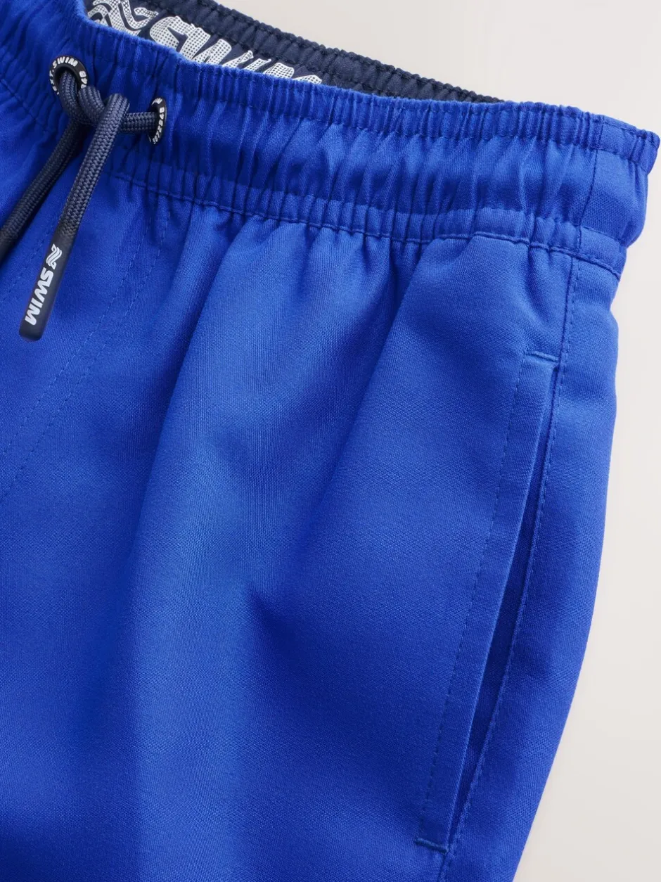Badkleding|Next - Set van 2 zwembroeken (1.5-16jr) Kobaltblauw en marineblauw