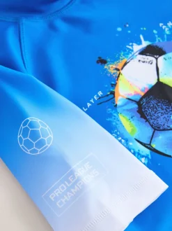 Badkleding*Next Kobaltblauw met voetbal - Surfhemdje (1,5 - 16 jr)