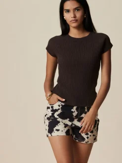 Shorts*Next - Denim shorts voor jongens Koeienprint