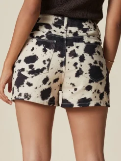 Shorts*Next - Denim shorts voor jongens Koeienprint