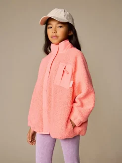 Jassen En Jacks|Sweaters En Hoody´S|Next - Button Up Fleece Jacket (3-16yrs) Koraaloranje