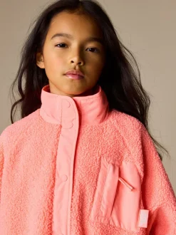 Jassen En Jacks|Sweaters En Hoody´S|Next - Button Up Fleece Jacket (3-16yrs) Koraaloranje