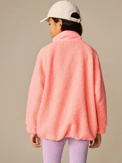 Jassen En Jacks|Sweaters En Hoody´S|Next - Button Up Fleece Jacket (3-16yrs) Koraaloranje