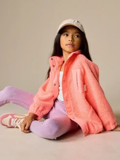 Jassen En Jacks|Sweaters En Hoody´S|Next - Button Up Fleece Jacket (3-16yrs) Koraaloranje