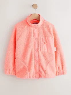 Jassen En Jacks|Sweaters En Hoody´S|Next - Button Up Fleece Jacket (3-16yrs) Koraaloranje