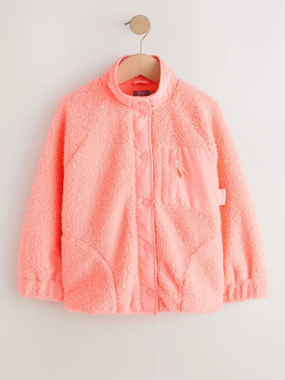 Jassen En Jacks|Sweaters En Hoody´S|Next - Button Up Fleece Jacket (3-16yrs) Koraaloranje