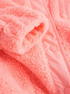 Jassen En Jacks|Sweaters En Hoody´S|Next - Button Up Fleece Jacket (3-16yrs) Koraaloranje