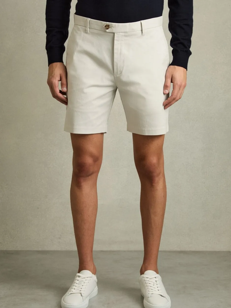 Shorts*Reiss - - Wicket S - Casual korte chinoshort Krijtkleur