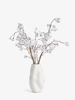 Kunstbloemen|Next Kunstbloesemstelenarrangement in witte keramische vaas