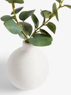 Kunstbloemen*Next Kunsteucalyptus in witte vaas