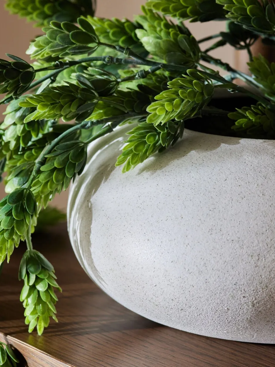 Kunstbloemen*Next Kunstmatige hangende hop in witte keramische pot