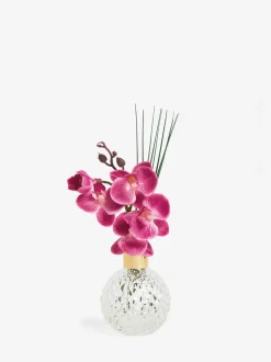 Kunstbloemen*Next Kunstorchidee in gefacetteerde glazen vaas