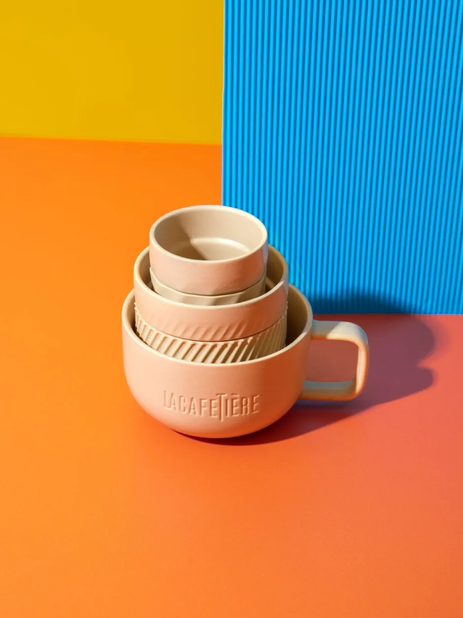 Mokken En Koppen|La Cafetiere La Cafetière Familie mokkenset Crème