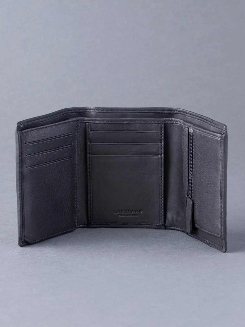 Portemonnees*Lakeland Leather Stitch Tri-Fold Portemonnee