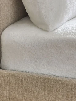 Beddenlakens En Kussenslopen|Next Laken van teddy fleece Wit