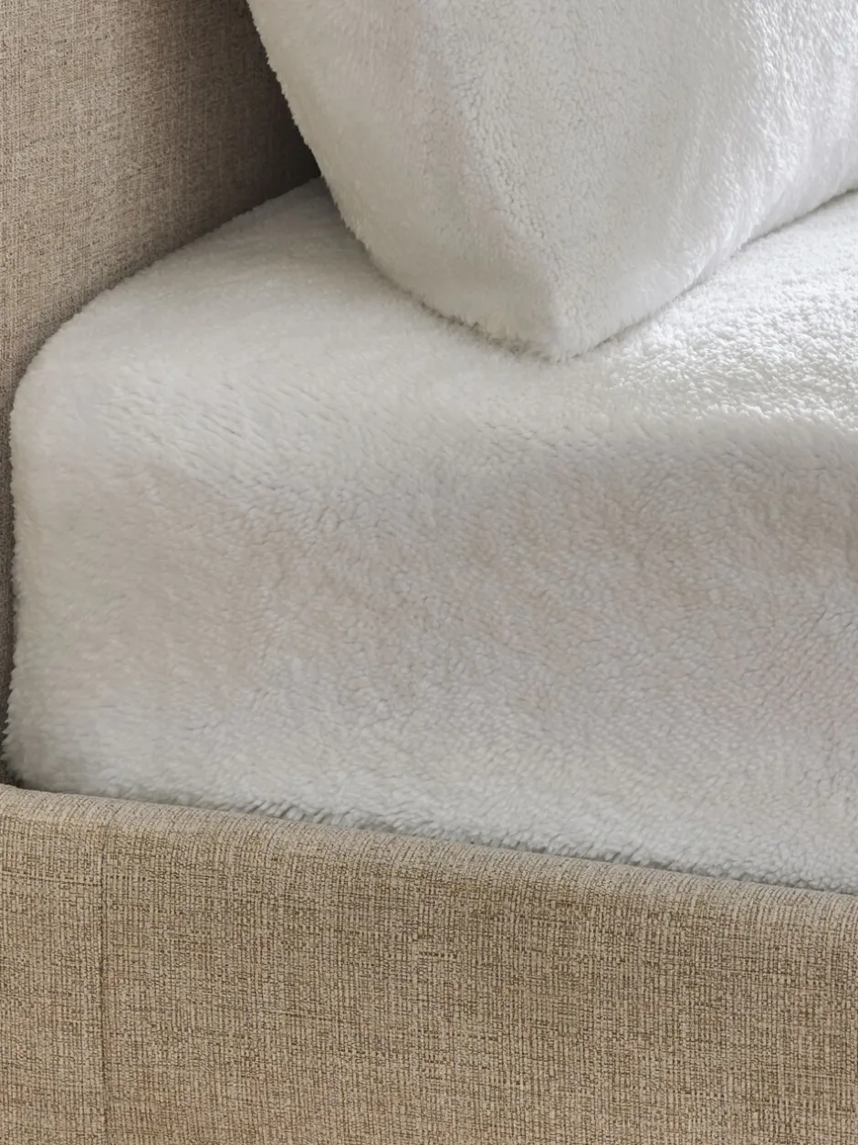 Beddenlakens En Kussenslopen|Next Laken van teddy fleece Wit