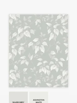 Behang*Next Landelijk behang met bloemenprint 10M Grijs