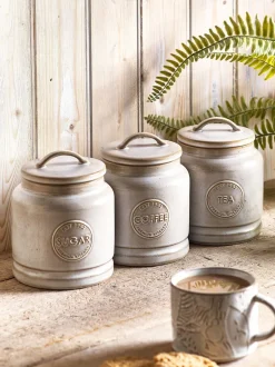 Keukenopslag|Next Landelijke opslagpotten met badge Natuurlijk