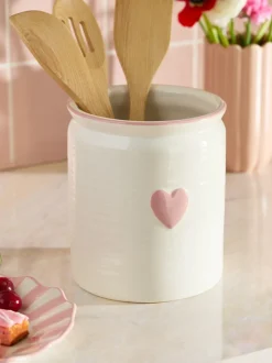 Keukenopslag|Next Large Ceramic Heart Utensil Pot
