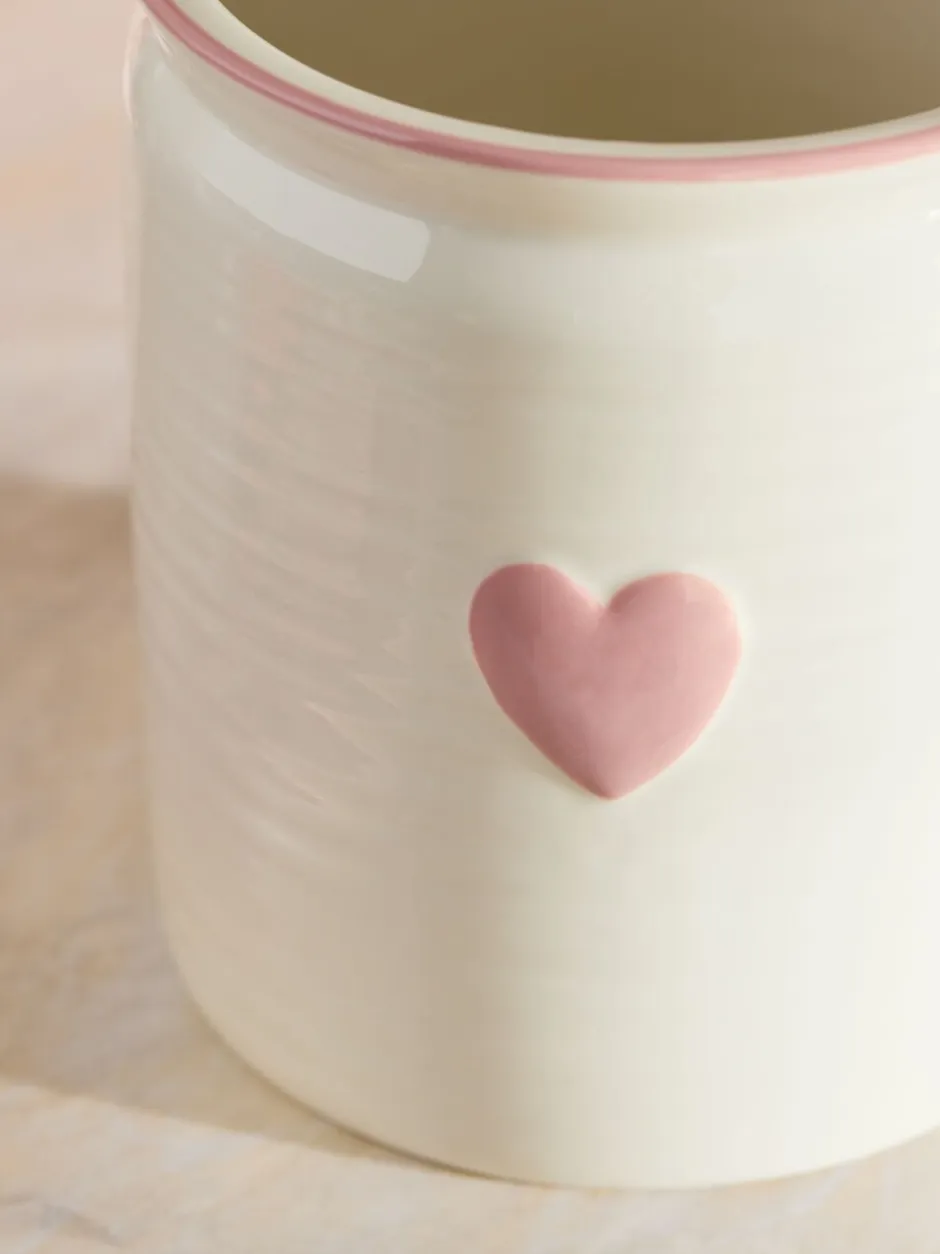 Keukenopslag|Next Large Ceramic Heart Utensil Pot