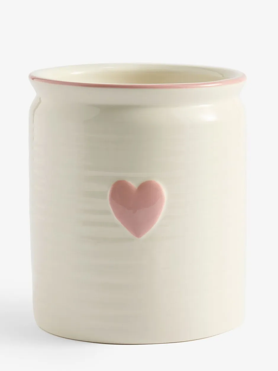Keukenopslag|Next Large Ceramic Heart Utensil Pot