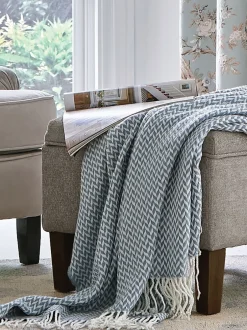 Laura Ashley*Laura Ashley - Arya sprei Blauwe donkere zeesproeiing