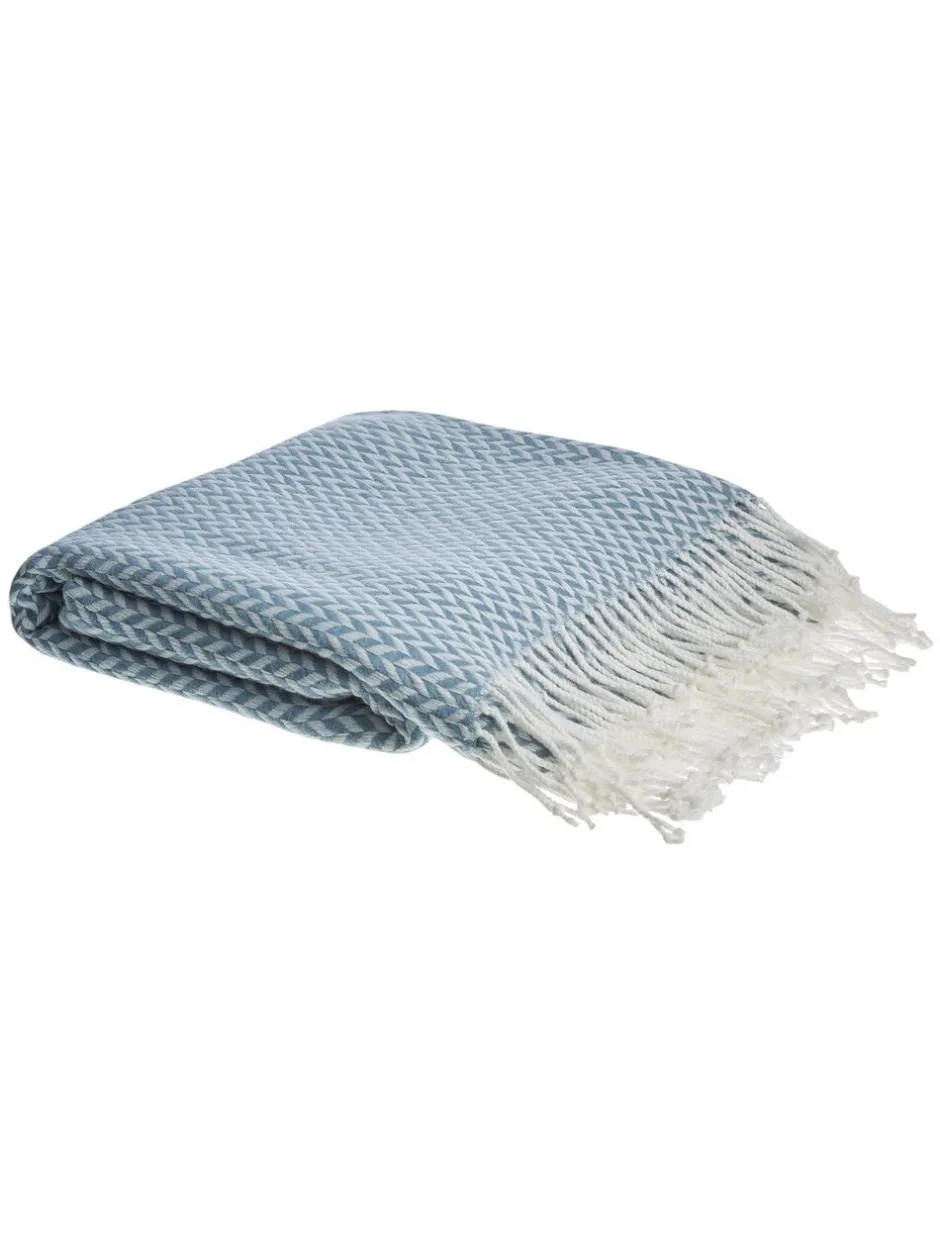 Laura Ashley*Laura Ashley - Arya sprei Blauwe donkere zeesproeiing