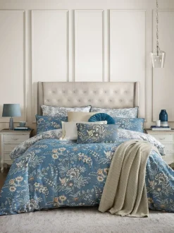 Laura Ashley*Laura Ashley 100% Cotton Sateen 200 Thread Count Marlbrook Duvet Cover and Pillowcase Set