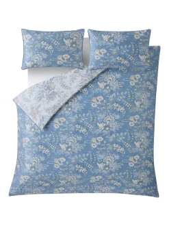 Laura Ashley*Laura Ashley 100% Cotton Sateen 200 Thread Count Marlbrook Duvet Cover and Pillowcase Set