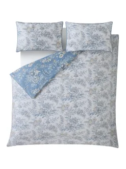 Laura Ashley*Laura Ashley 100% Cotton Sateen 200 Thread Count Marlbrook Duvet Cover and Pillowcase Set