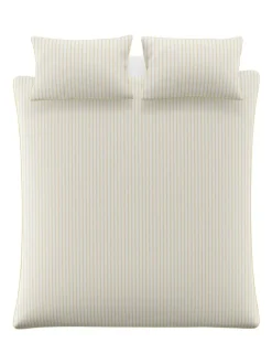 Laura Ashley*Laura Ashley 100% Cotton Sateen 200 Thread Count Walled Garden Duvet Cover and Pillowcase Set Okergeel