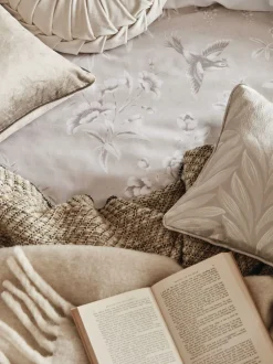 Laura Ashley|Laura Ashley 100% Cotton Sateen 220 Thread Count Rowsham Garden Duvet Cover and Pillowcase Set