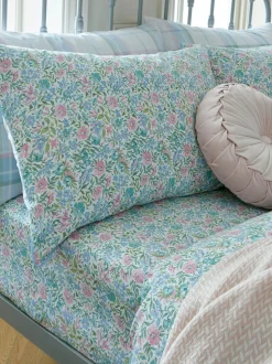 Laura Ashley*Laura Ashley 100% katoenen Sherston bloemen Ditsy hoeslaken