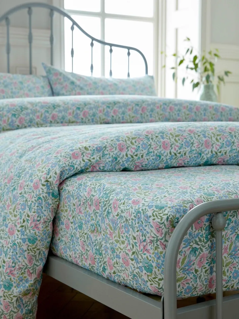 Laura Ashley*Laura Ashley 100% katoenen Sherston bloemen Ditsy hoeslaken