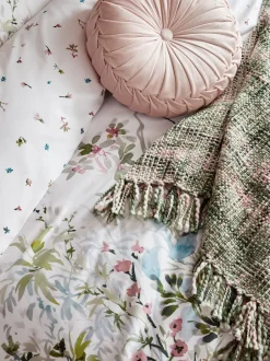 Laura Ashley*Laura Ashley 100% katoensatijn 220 thread count Pointon Fields dekbedovertrek- en kussensloopSet