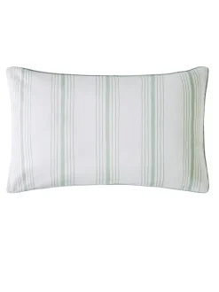 Laura Ashley|Laura Ashley 100% katoensatijn 200 draadtelling Tuileries dekbedovertrek- en kussensloopSet Grijs-groen