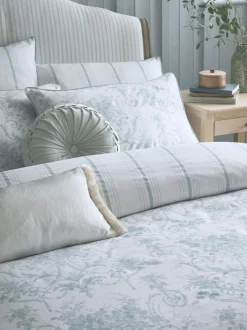 Laura Ashley|Laura Ashley 100% katoensatijn 200 draadtelling Tuileries dekbedovertrek- en kussensloopSet