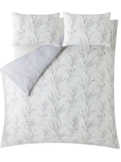 Laura Ashley|Merkbeddengoed|Laura Ashley 100% katoensatijn 200 thread count Pussy Willow Dekbedovertrek- en kussensloopset