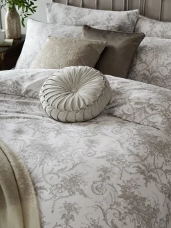 Laura Ashley*Laura Ashley 100% katoensatijn 200 draadtelling Tuileries dekbedovertrek- en kussensloopSet Duifgrijs donker