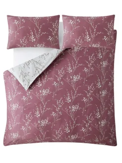 Laura Ashley|Merkbeddengoed|Laura Ashley 100% katoensatijn 200 thread count Pussy Willow Dekbedovertrek- en kussensloopset